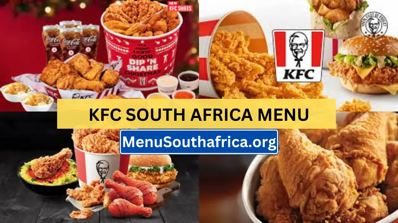 KFC South Africa Menu Updated Prices 2024