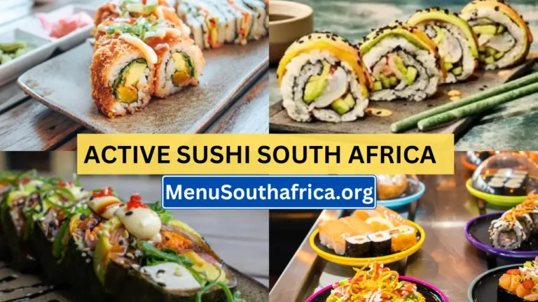 Active Sushi South Africa Menu New Prices 2024