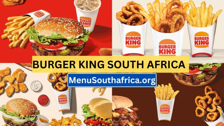 Burger King South Africa Menu Latest Prices 2024