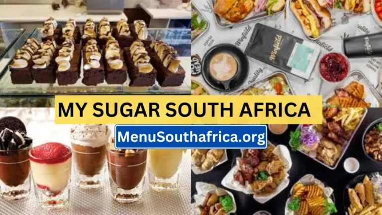 My Sugar South Africa Menu Latest Prices List 2024