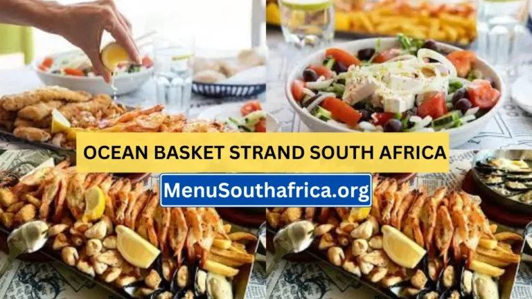 Ocean Basket Strand South Africa Menu New Prices 2024