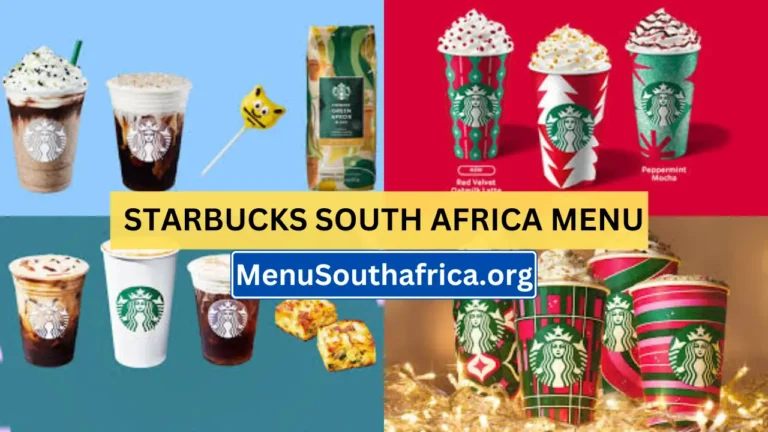 Starbucks South Africa Menu & Updated Prices List 2024