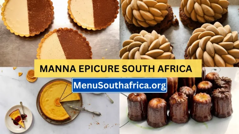 Manna Epicure South Africa Menu Latest & Updated Prices 2024