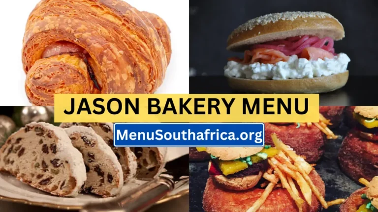 Jason Bakery South Africa Menu Latest & Updated Prices 2024