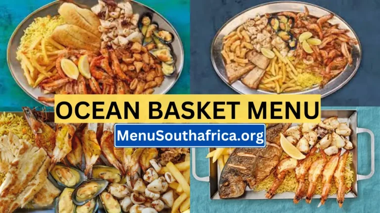 Ocean Basket South Africa Menu Latest Prices 2024