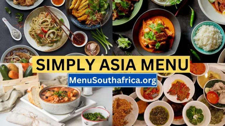 Simply Asia South Africa Menu Latest Prices List 2024
